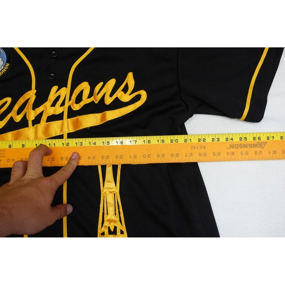 Weapons Jersey Mens M Black 14th Fighter Squadron Baseball Schmidt 07 Air Force